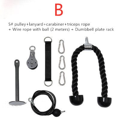 InnateFit FITNESS 1pc B and 1pc F / 2m DIY comprehensive fitness trainer CJYDQTJM01118-1pc B and 1pc F-2m