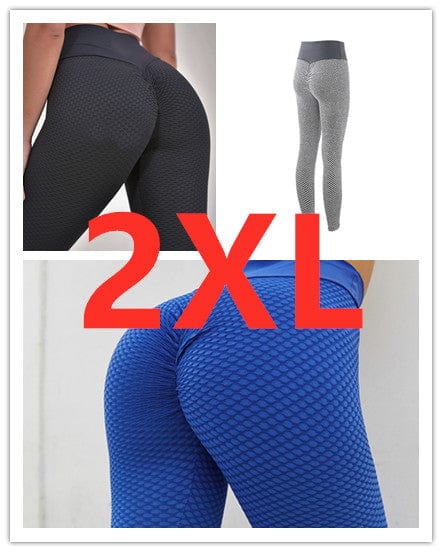 InnateFit FITNESS 3Colors set / 2XL Plaid Leggings Fitness Yoga Pants Women's Seamless CJNSXZDD00486-3Colors set-2XL