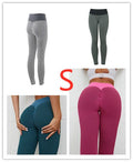 InnateFit FITNESS 4Colors set / S Plaid Leggings Fitness Yoga Pants Women's Seamless CJNSXZDD00486-4Colors set-S