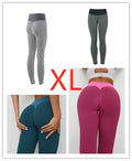 InnateFit FITNESS 4Colors set / XL Plaid Leggings Fitness Yoga Pants Women's Seamless CJNSXZDD00486-4Colors set-XL