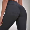 InnateFit FITNESS Black / XL Plaid Leggings Fitness Yoga Pants Women's Seamless CJNSXZDD00486-Black-XL