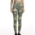 InnateFit FITNESS Dark green / S Tie Dye Leggings Women Fitness Yoga Pants CJDD1671472-Dark green-S