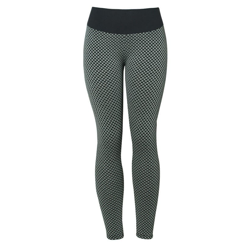 InnateFit FITNESS Dark Grey / S Plaid Leggings Fitness Yoga Pants Women's Seamless CJNSXZDD00486-Dark Grey-S