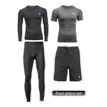 InnateFit FITNESS Four pieces set / L Sports suit fitness wear running training tight shorts CJNSNYDK00163-Four pieces set-L
