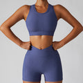 InnateFit FITNESS Glass purple / Tank shorts / S Women's Running Fitness Suit Yoga Clothes CJTZ156149325YB