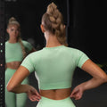 InnateFit FITNESS Green / A / S Seamless Yoga Sport Set Fitness Women Running CJNS100124728BY