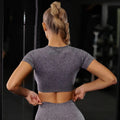 InnateFit FITNESS Grey / A / S Seamless Yoga Sport Set Fitness Women Running CJNS100124746TG