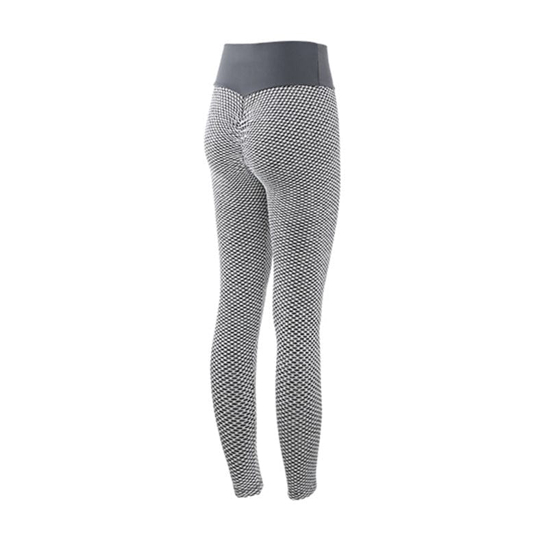 InnateFit FITNESS Grey / L Plaid Leggings Fitness Yoga Pants Women's Seamless CJNSXZDD00486-Grey-L