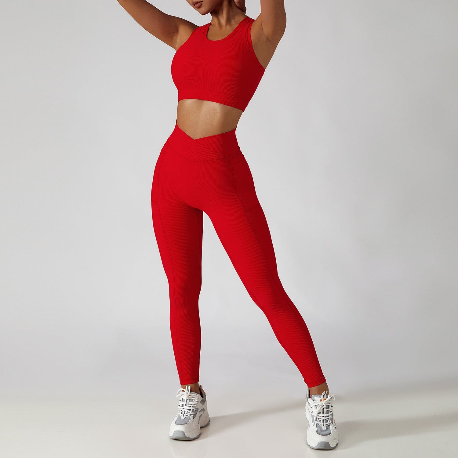 InnateFit FITNESS Lava red / Vest trousers / S Women's Running Fitness Suit Yoga Clothes CJTZ156149337KP