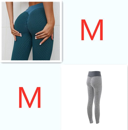 InnateFit FITNESS Mixcolor11 / Set Plaid Leggings Fitness Yoga Pants Women's Seamless CJNSXZDD00486-Mixcolor11-Set