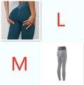 InnateFit FITNESS Mixcolor14 / Set Plaid Leggings Fitness Yoga Pants Women's Seamless CJNSXZDD00486-Mixcolor14-Set