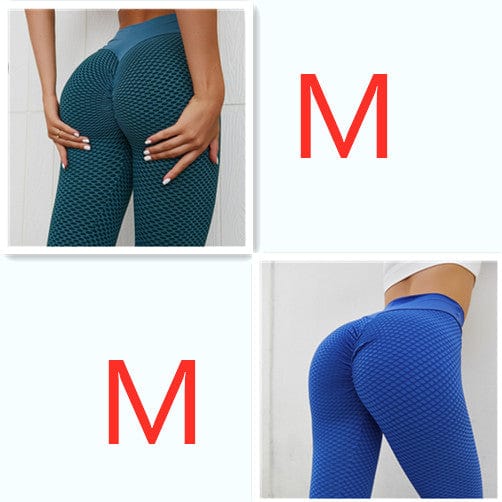 InnateFit FITNESS Mixcolor20 / Set Plaid Leggings Fitness Yoga Pants Women's Seamless CJNSXZDD00486-Mixcolor20-Set