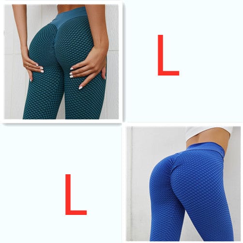InnateFit FITNESS Mixcolor24 / Set Plaid Leggings Fitness Yoga Pants Women's Seamless CJNSXZDD00486-Mixcolor24-Set