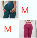 InnateFit FITNESS Mixcolor29 / Set Plaid Leggings Fitness Yoga Pants Women's Seamless CJNSXZDD00486-Mixcolor29-Set