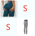 InnateFit FITNESS Mixcolor7 / Set Plaid Leggings Fitness Yoga Pants Women's Seamless CJNSXZDD00486-Mixcolor7-Set