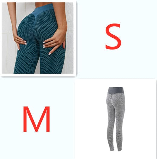 InnateFit FITNESS Mixcolor8 / Set Plaid Leggings Fitness Yoga Pants Women's Seamless CJNSXZDD00486-Mixcolor8-Set