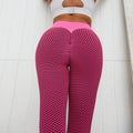 InnateFit FITNESS Pink / L Plaid Leggings Fitness Yoga Pants Women's Seamless CJNSXZDD00486-Pink-L