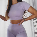InnateFit FITNESS Purple / A / S Seamless Yoga Sport Set Fitness Women Running CJNS100124737KP