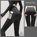 InnateFit FITNESS Star Flare Black / S Gym Sport Seamless Leggings With Pockets Push Up High Waist Pants Women CJDD1672480-Star Flare Black-S