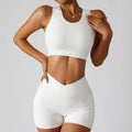 InnateFit FITNESS Swan white / Tank shorts / S Women's Running Fitness Suit Yoga Clothes CJTZ156149341OL