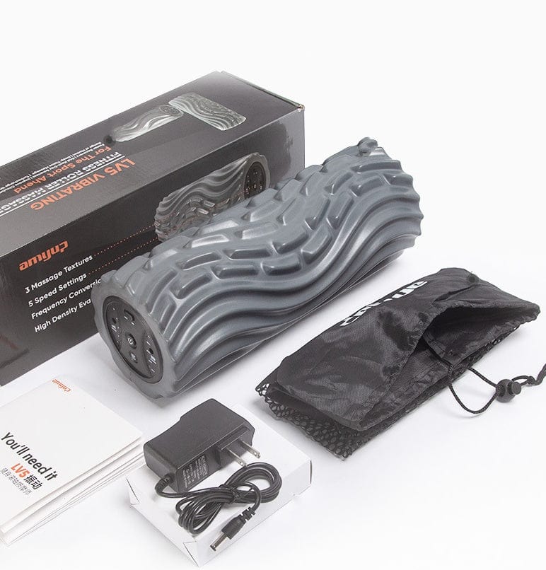 InnateFit FITNESS USB Electric Massage Yoga Massager Muscle Soreness Pain Relax Stovepipe Vibration Acupressure Massage Column Foam Roller Block