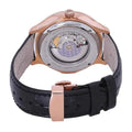 InnateFit Wrist Watch Black Mathey-Tissot Edmond Limited Edition Leather Strap Open Heart Black Dial Leather Strap MC1886CN Men's Watch