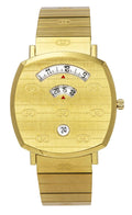 InnateFit Wrist Watch Blue Gucci Grip Gold Tone Stainless Steel Gold Dial Quartz YA157409 Unisex Watch