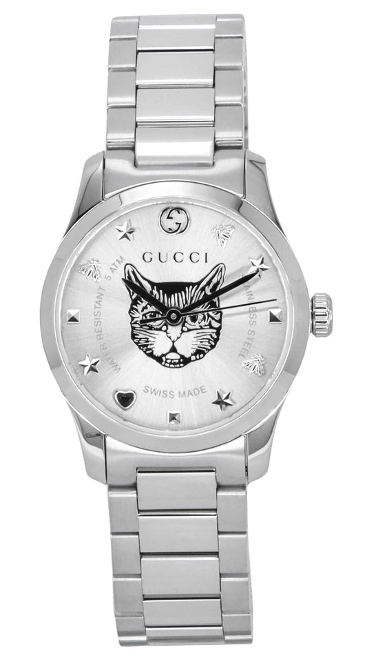InnateFit Wrist Watch Gucci G-Timeless Stainless Steel Silver Dial Quartz YA126595 Women's Watch 5 South Beechfield Avenue