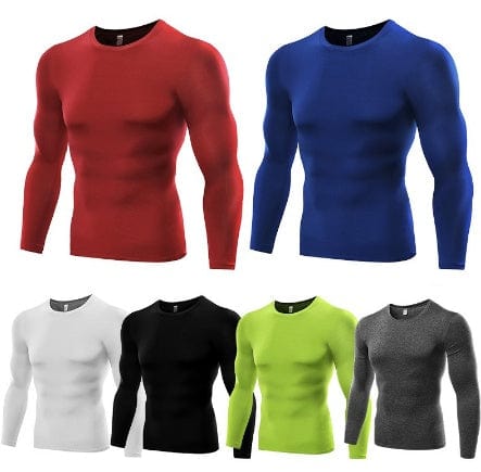 InnateFit 0 6 colors / XXL Men's Blank Long Sleeve Compression Top CJNSTXDS00194-6 colors-XXL