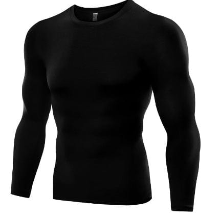 InnateFit 0 Black / S Men's Blank Long Sleeve Compression Top CJNSTXDS00194-Black-S