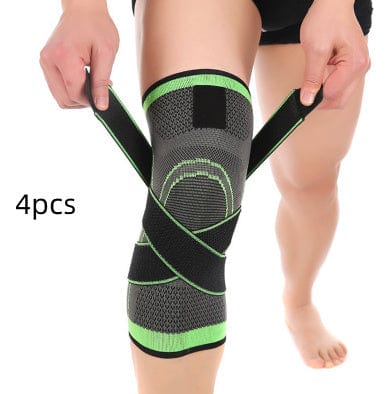 InnateFit 0 Green / M / 4pcs 3D Sports Knee Pad CJNSFJST00001-Green-M-4pcs