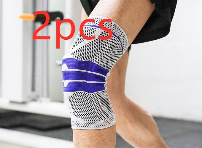 InnateFit 0 Grey anti slip a pair / S Sports Running Fitness Protection Knee Pads Brace Strap CJNSFJST00018-Grey anti slip a pair-S