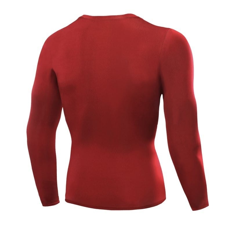 InnateFit 0 Red / L Men's Blank Long Sleeve Compression Top CJNSTXDS00194-Red-L