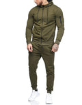 InnateFit FITNESS Army Green / 3XL Men's sports suit fitness casual wear CJNSWTXZ02298-Army Green-3XL