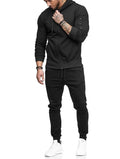 InnateFit FITNESS Black / 3XL Men's sports suit fitness casual wear CJNSWTXZ02298-Black-3XL