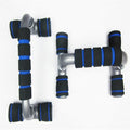 InnateFit FITNESS Black blue H I-shaped Push-up Stand Sponge Hand Grip CJYDQTJM00093-Black blue