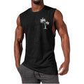 InnateFit FITNESS Black / S Men Vest Summer Beach Tank Tops Workout Fitness T-Shirt CJYH1768739-Black-S