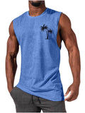 InnateFit FITNESS Blue / S Men Vest Summer Beach Tank Tops Workout Fitness T-Shirt CJYH1768739-Blue-S