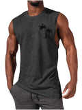InnateFit FITNESS Dark Grey / S Men Vest Summer Beach Tank Tops Workout Fitness T-Shirt CJYH1768739-Dark Grey-S
