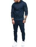 InnateFit FITNESS Navy Blue / XL Men's sports suit fitness casual wear CJNSWTXZ02298-Navy Blue-XL