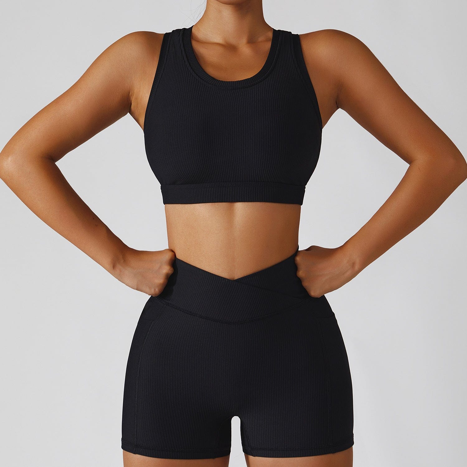 InnateFit FITNESS Premium Black / Tank shorts / S Women's Running Fitness Suit Yoga Clothes CJTZ156149301AZ