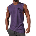 InnateFit FITNESS Purple / S Men Vest Summer Beach Tank Tops Workout Fitness T-Shirt CJYH1768739-Purple-S