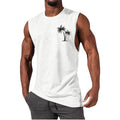 InnateFit FITNESS White / S Men Vest Summer Beach Tank Tops Workout Fitness T-Shirt CJYH1768739-White-S