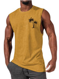 InnateFit FITNESS Yellow / S Men Vest Summer Beach Tank Tops Workout Fitness T-Shirt CJYH1768739-Yellow-S