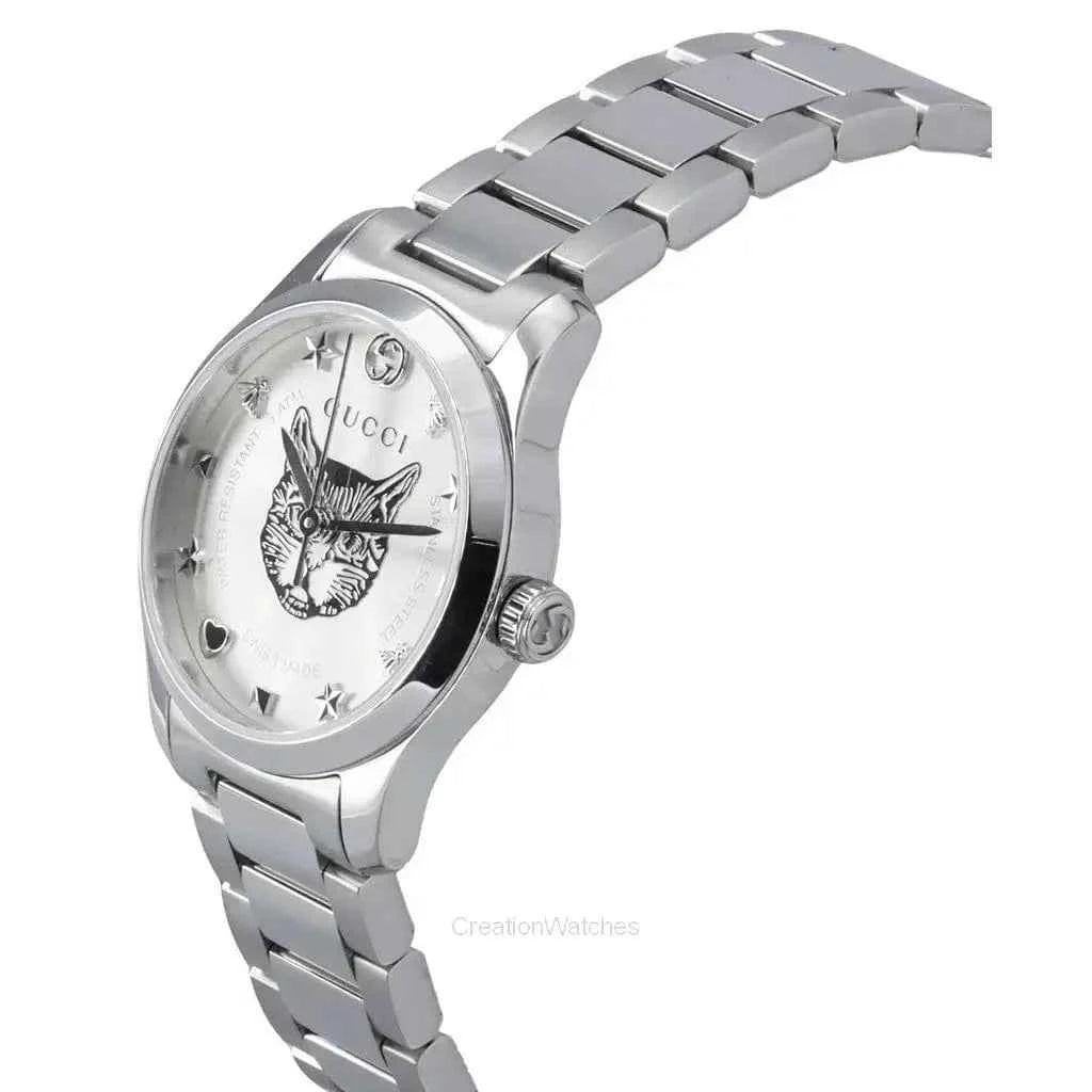 Gucci G-Timeless Stainless Steel Silver Dial Quartz YA126595